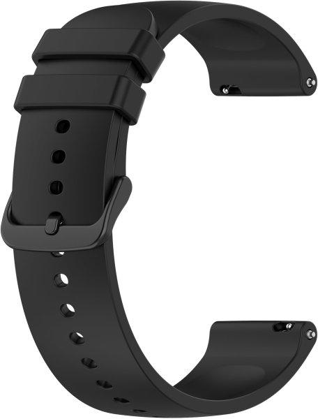 4wrist Univerzális szilikon szíj fekete csattal 22 mm – Black