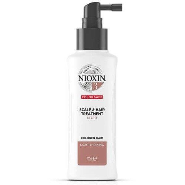 Nioxin Ápolás enyhén ritkuló, vékony szálú,
kémiailag kezelt hajra System 3 (Scalp Treatment 3) 100 ml