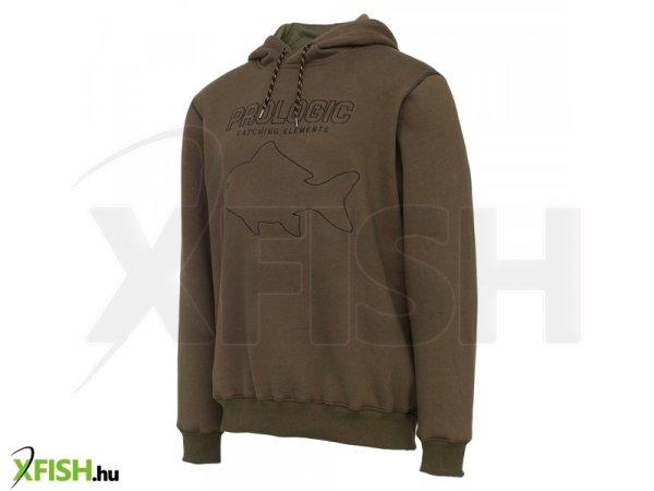 Prologic Mega Fish Hoodie Army Green Horgász Pulóver Xxl