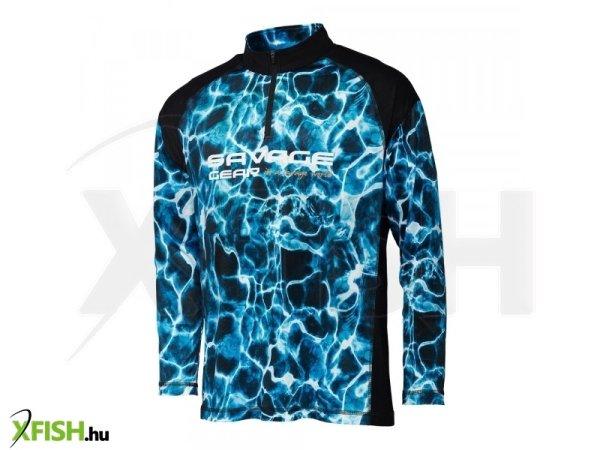 Savage Gear Marine Uv Long Sleeve Hosszú Ujjú Horgász Poló Xl