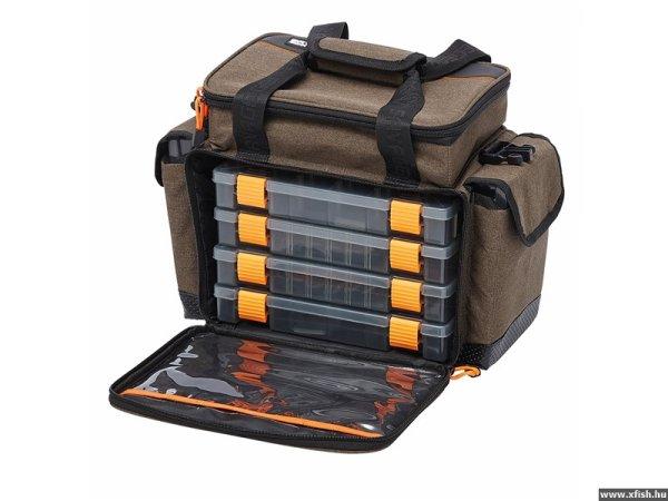 Savage Gear Specialist Lure Bag Pergető Táska Dobozokkal 30x40x20cm 18 Literes