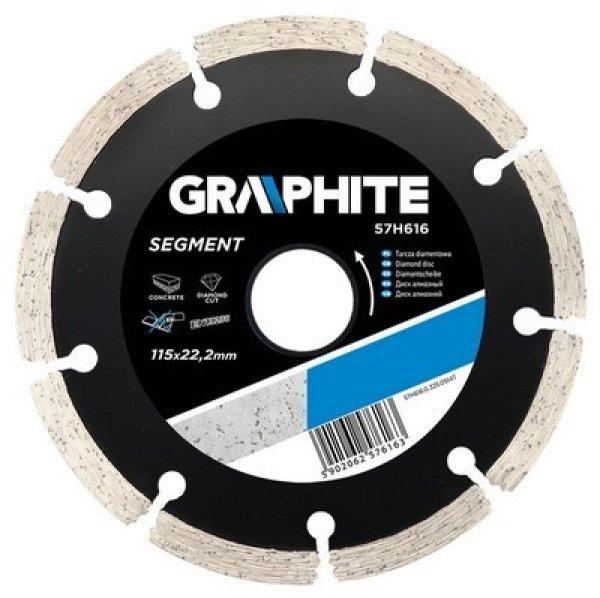 GRAPHITE gyémántvágó 125 mm SZEGMENS 57H617 