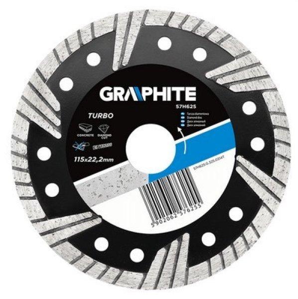 GRAPHITE gyémántvágó 125 mm TURBO 57H626 