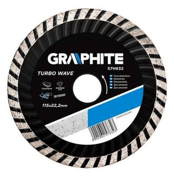 GRAPHITE gyémántvágó 125 mm TURBO hűtőb. 57H634 