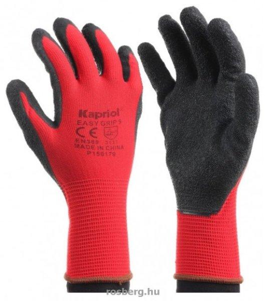 KAPRIOL védőkesztyű 128020-128022, 128023 easy grip piros 8-10