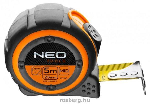 NEO mérőszalag 5M x 25 MM, MÁGNESES 67-185 
