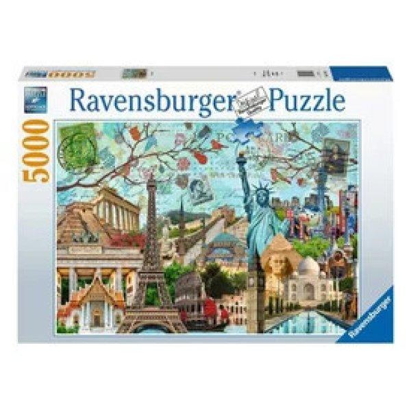 Puzzle 5000 db - Nagyvárosi kollázs