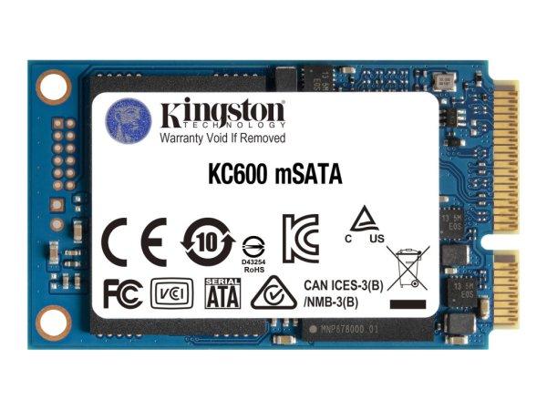 KINGSTON KC600 256GB SATA3 mSATA SSD