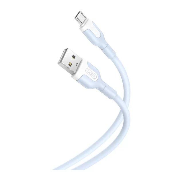 XO NB212 kábel USB-A / Micro USB 1M 2.1A Kék