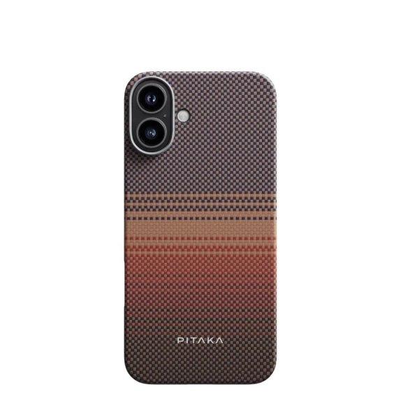 Pitaka Tactile Woven tok SUNSET Apple iPhone 16 készülékhez - MagSafe
rögzítéssel (KI1601U)