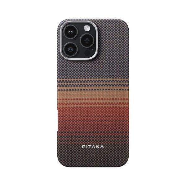 Pitaka Tactile Woven tok SUNSET Apple iPhone 16 Pro Max készülékhez - MagSafe
rögzítéssel (KI1601SUM)