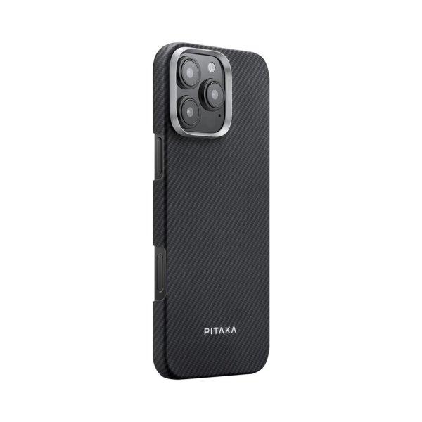 Pitaka ULTRA-SLIM tok Black/Grey Twill Apple iPhone 16 Pro Max készülékhez -
MagSafe rögzítéssel (KI1601PMA)