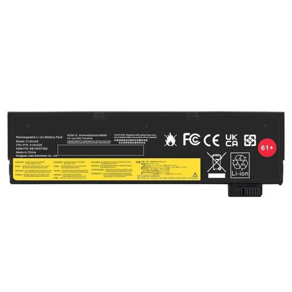 Lenovo ThinkPad T470 T480 T570 P51S A475 A485 10.8V 4400mAh Utángyártott
laptop akkumulátor