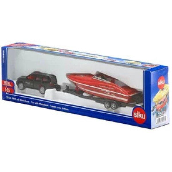 SIKU Toyota Landcruiser autó utánfutóval és motorcsónakkal 1:55 -
többféle - 2543