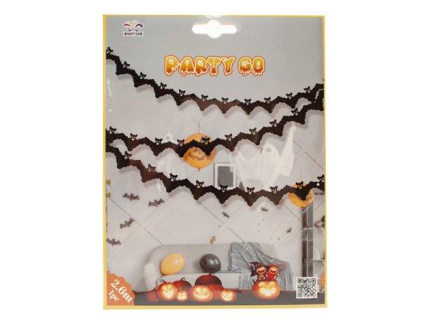Halloween fűzér denevéres 3m