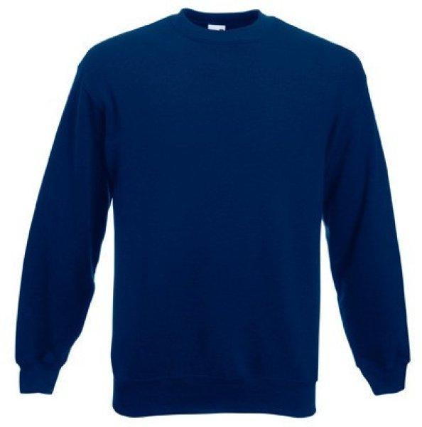 Fruit of the Loom 62-202 kereknyakú pulóver NAVY XXXL