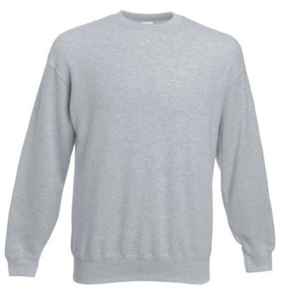 Fruit of the Loom 62-202 kereknyakú pulóver HEATHER GREY XXXL