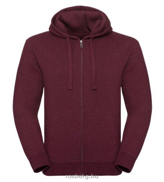 RUSSEL 0R263M0 - Authentic Melange kapucnis, cipzáros pulóver BURGUNDY MELANGE
S-XXL