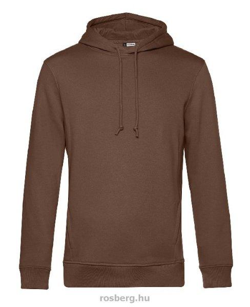 B&C WU33B Organic INSPIRE kapucnis pulóver MOCHA S-XXL