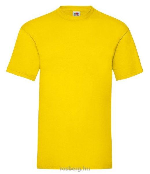 Fruit of the Loom 61-036 Valueweight T póló YELLOW S- XXL méretek 165g/m2