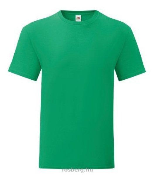 Fruit of the Loom 61-430 ICONIC T póló KELLY GREEN XXXL méretek 150g/m2