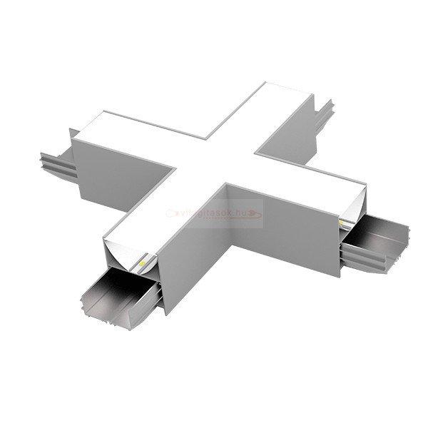 Mennyezeti függeszthető lineáris LED lámpatest X toldó (15W) fehér ház -
3000K 100Lm/W