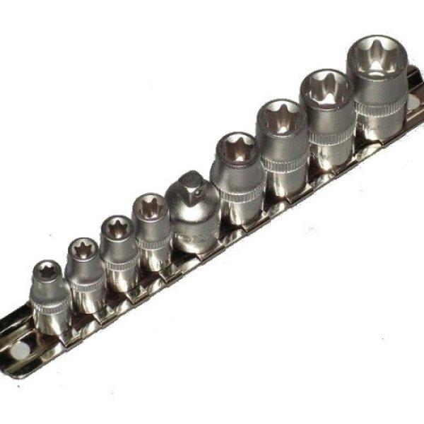 Yt-0520 dugókulcs klt./9db torx 1/4"-3/8" szerszám 