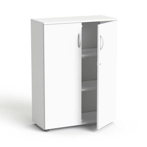 MAYAH Szekrény, 3 rendező magas, kétajtós, polcokkal, "Freedom
SV-06", fehér