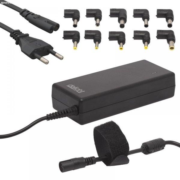 DeLight Univerzális laptop-notebook töltő adapter tápkábellel (55360)