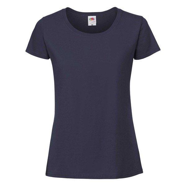 Fruit of the Loom 61424 női ICONIC póló 195T XS-XXL méretek DEEP NAVY