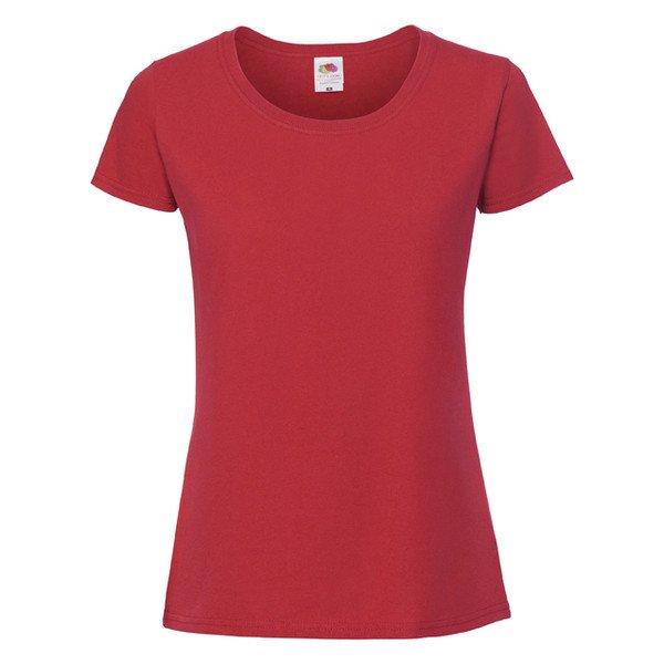 Fruit of the Loom 61424 női ICONIC póló 195T XS-XXL méretek RED