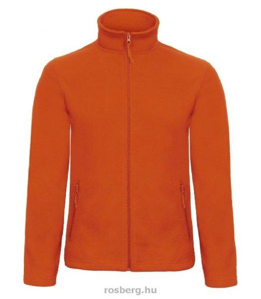 B&C ID.501 mikropolár cipzáros pulóver ORANGE S-XXL