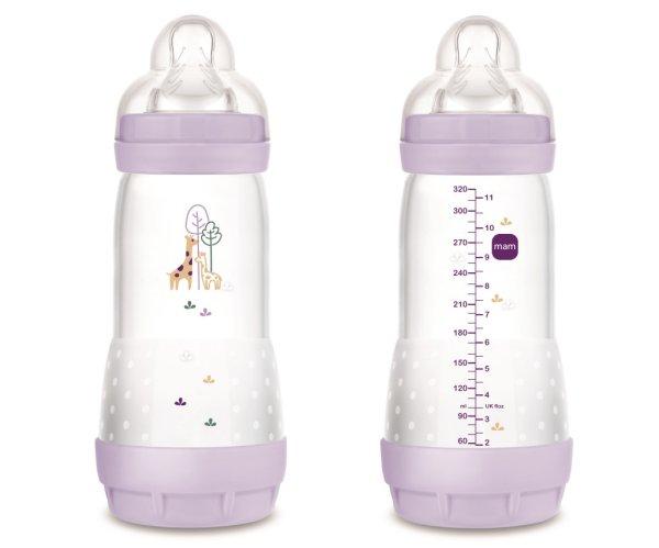 MAM Anti Colic Matt cumisüveg 320 ml lány