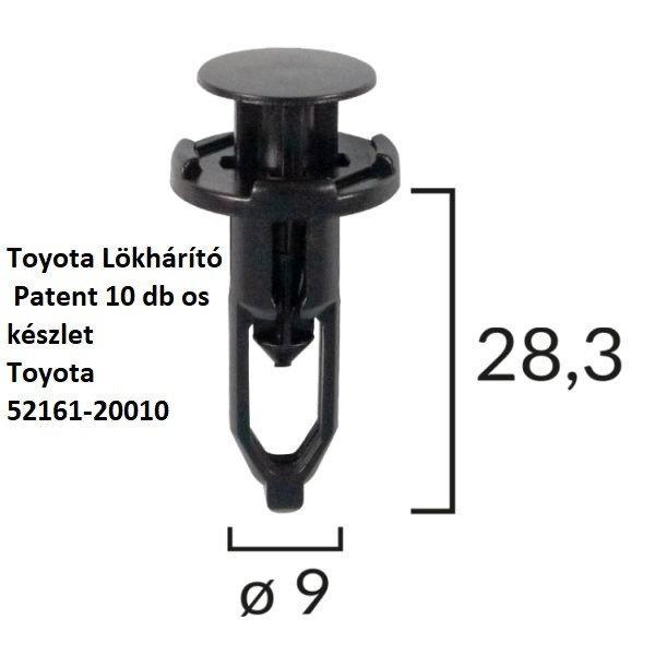 Toyota Lökhárító Patent 10 db os készlet Toyota 52161-20010