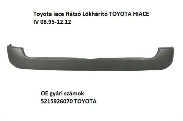 Toyota iace Hátsó Lökhárító TOYOTA HIACE IV 08.95-12.12