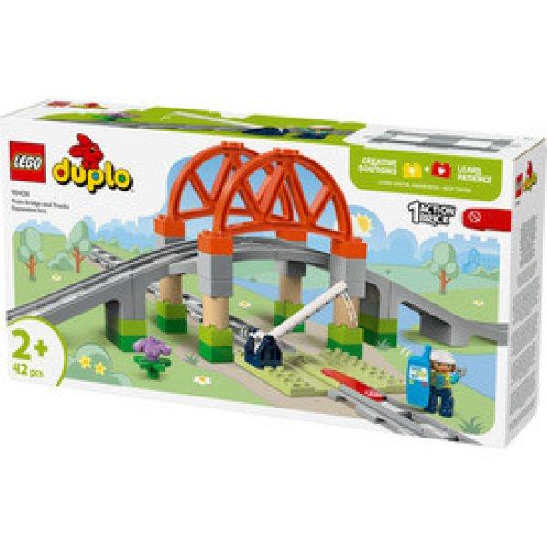 LEGO DUPLO Town 10426 Vasúti híd és sínek kiegészítő szett