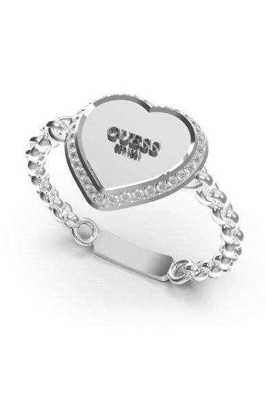 Guess Fantáziadús acél gyűrű szívvel Fine Heart
JUBR01429JWRH 52 mm