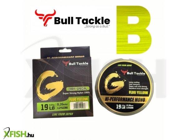 Bull Tackle Gold Monofil Horgász Zsinór Sárga 1250m 0.23mm 7.3Kg