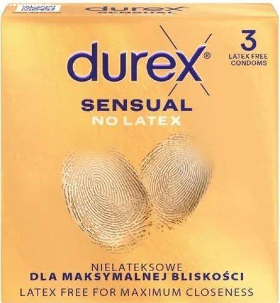 DUREX Sensual No Latex – latexmentes óvszerek (3 db)