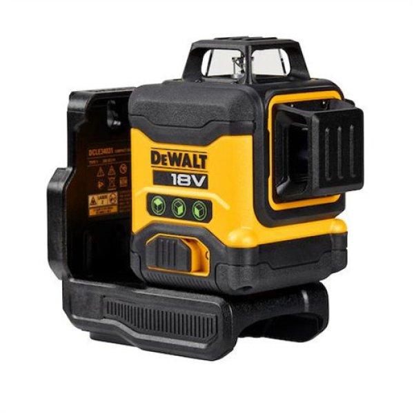 DEWALT DCLE34031N Zöld önszintező x3 360 keresztlézer 18V