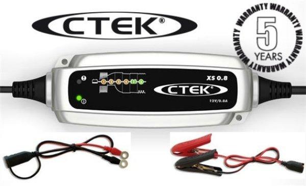 Akkutöltő ctek xs 0.8 12v csepptöltő 56840 akkumulátor *