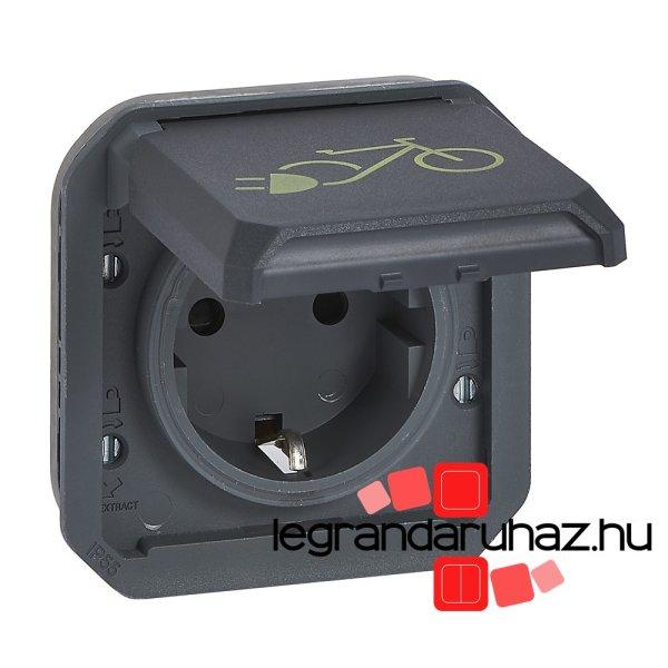 Legrand Plexo 55 2P+F csatlakozóaljzat elektromos kerékpárok töltéséhez
16A, antracit, Legrand 069886L