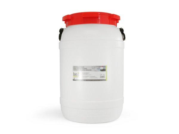 BasicNature széles szájú hordó fehér 68,5 l