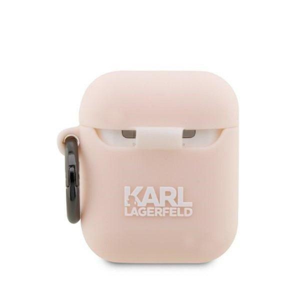 Eredeti tok KARL LAGERFELD KLA2RUNCHP Apple Airpods 1 / 2 (3D Sil NFT Choupette
/ rózsaszín)