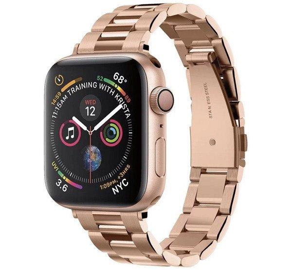 SPIGEN MODERN FIT pótszíj (egyedi méret, kicsi, fém) ROZÉARANY Apple Watch
Series SE 40mm, Watch Series SE 2 40mm, Watch Series 9 41mm
