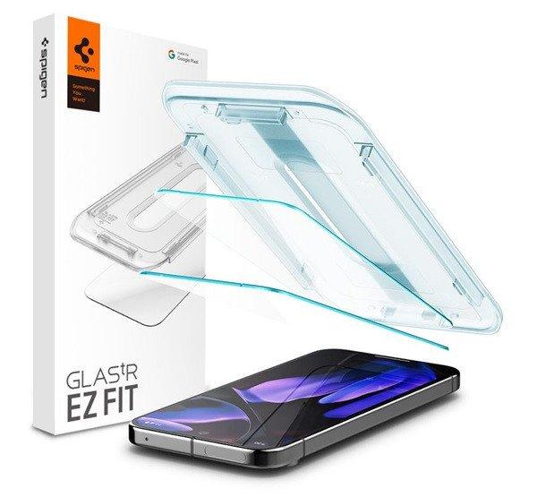 SPIGEN EZ FIT képernyővédő üveg 2db (2.5D, tokbarát, ultravékony, 0.2mm,
9H + segédkeret) ÁTLÁTSZÓ Google Pixel 9 Pro XL