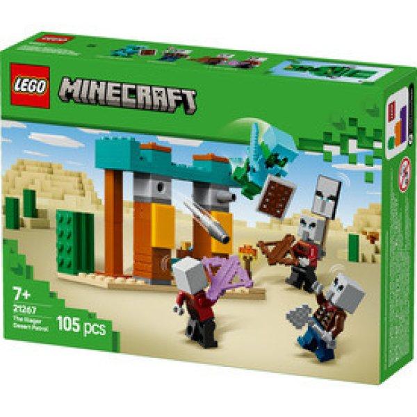 LEGO Minecraft 21267 Illagerek őrjárata a sivatagban