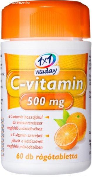 1x1 vitaday c-vitamin 500mg rágótabletta 60 db