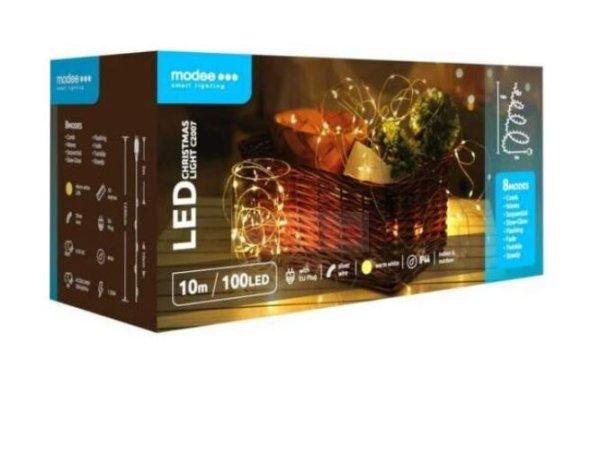 LED karácsonyi fűzér 100LED/10m réz kültéri fehér-fényű 2500K IP44
Modee