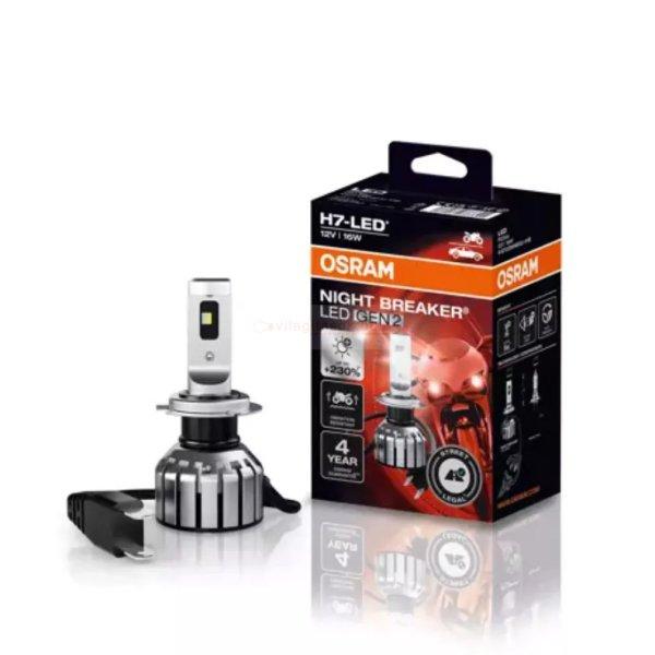 Osram H7 LED izzó Night Breaker +220%-GEN2 motorhoz